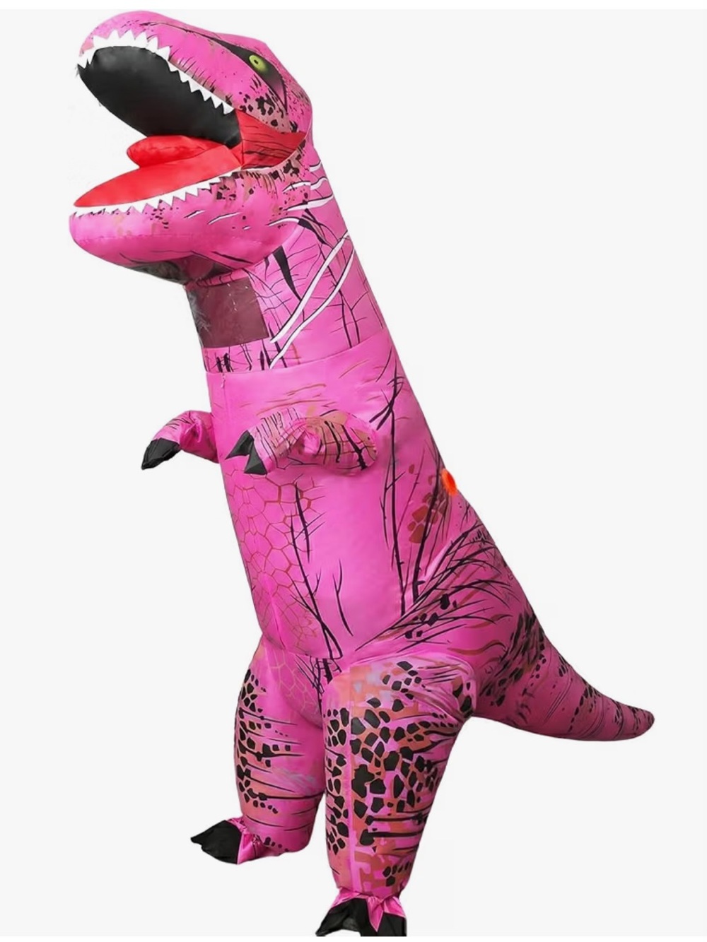Pink Inflatable Dinosaur Costume for Adults
